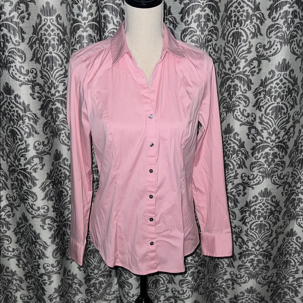 Express Ultimate Essential Light Pink Button Down… - image 1